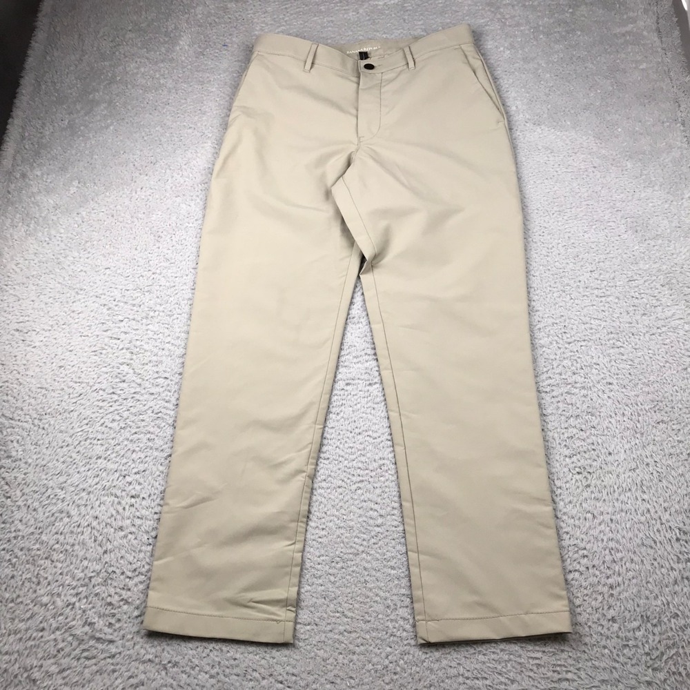 Banana Republic Chino Pants Mens 32x30 London Fog Performance Slacks NEW NWT